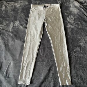 BEBE Sport Silver Capri Leggings Sz XS NEW W Tags Shiny Sparkle Workout Holiday